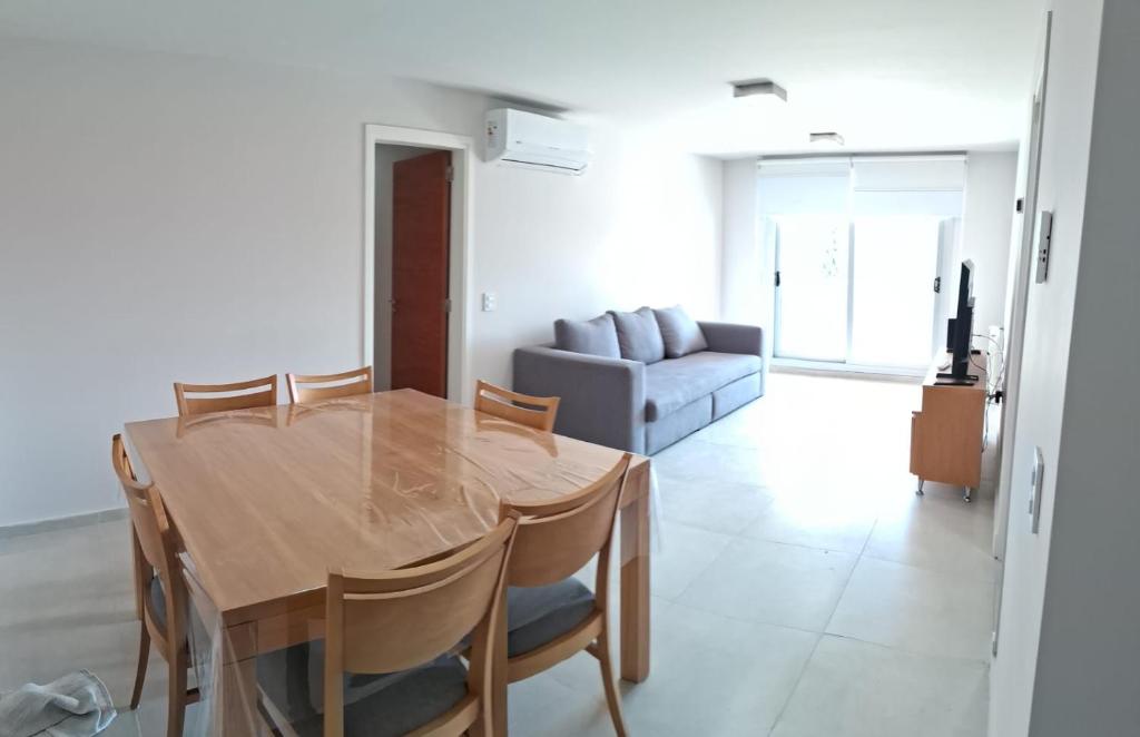 Et opholdsområde på Apartaments Deluxe Luxury