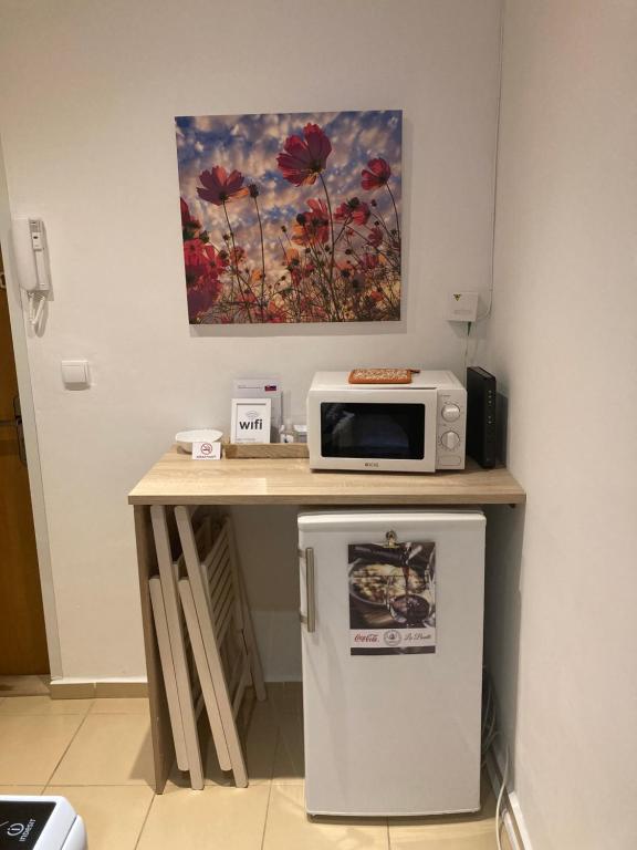 Apartmán neďaleko centra mestaにあるキッチンまたは簡易キッチン