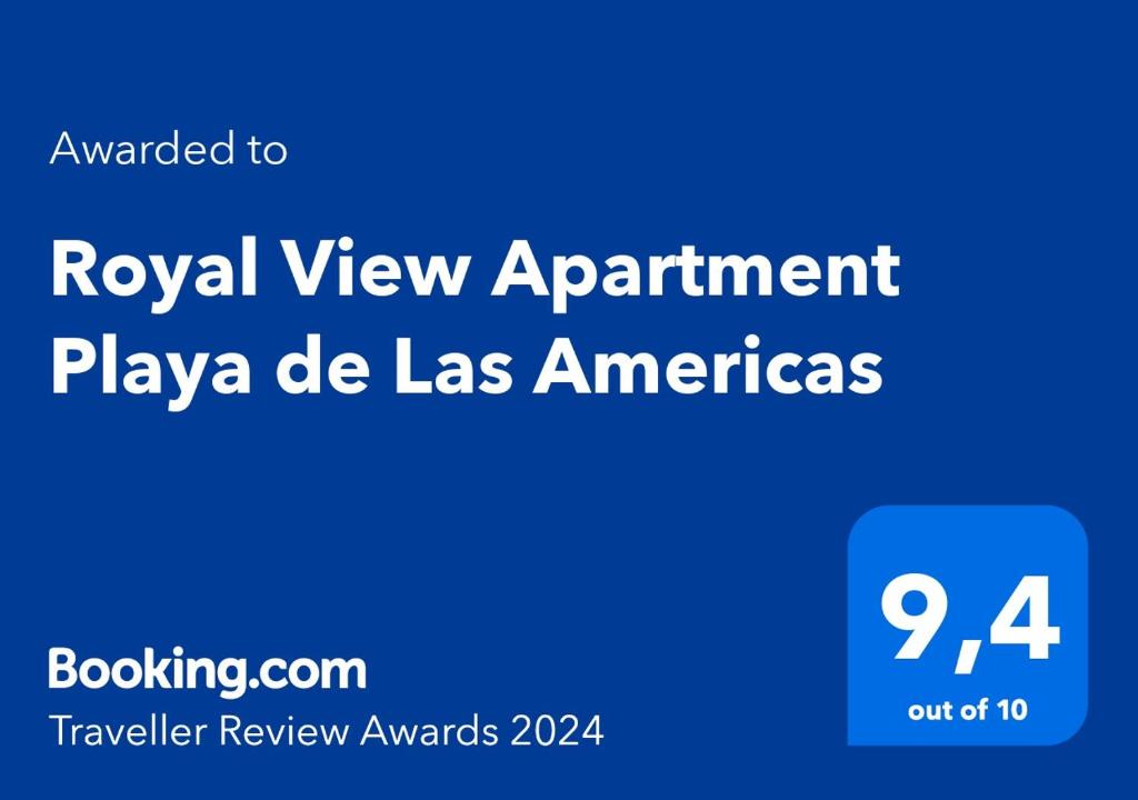 Royal View Apartment - Playa de Las Americas tanúsítványa, márkajelzése vagy díja