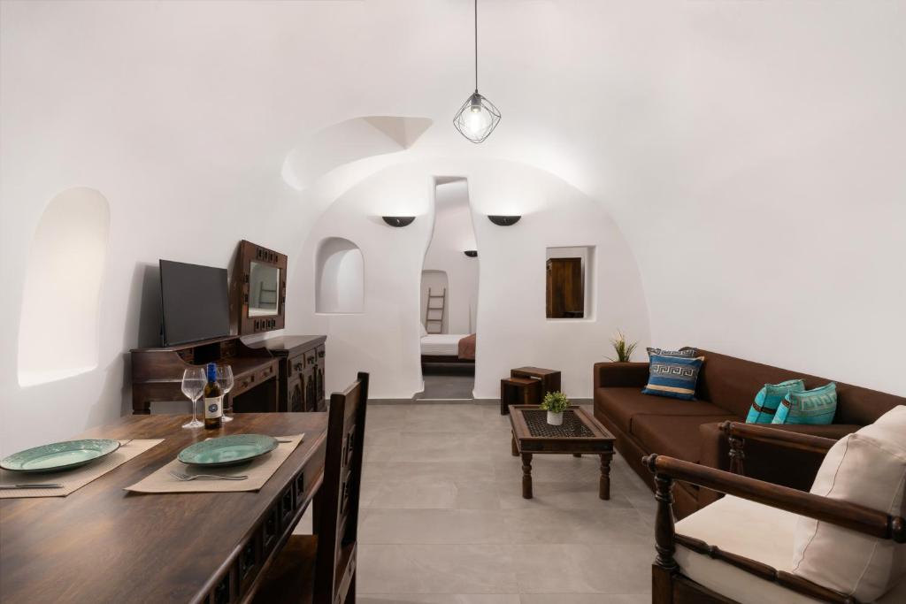 Posezení v ubytování Enalion Suites