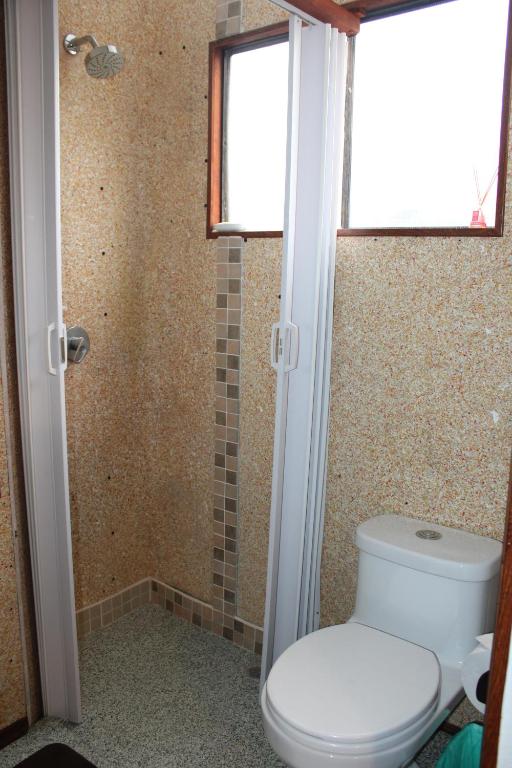 Koupelna v ubytování Casa de Tulia