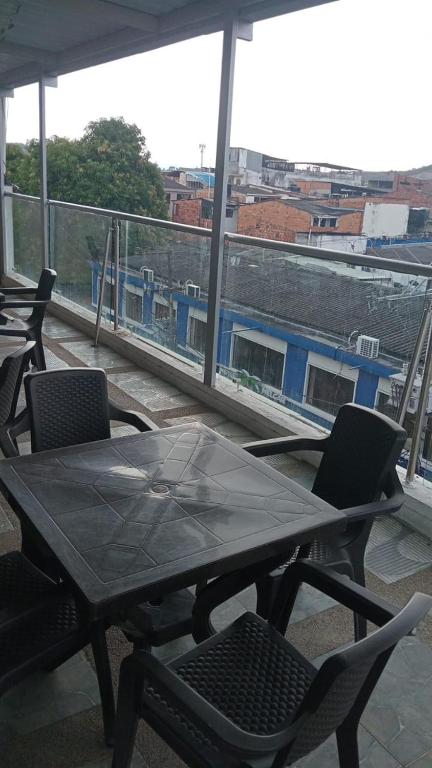 Balkón nebo terasa v ubytování Hotel damayu