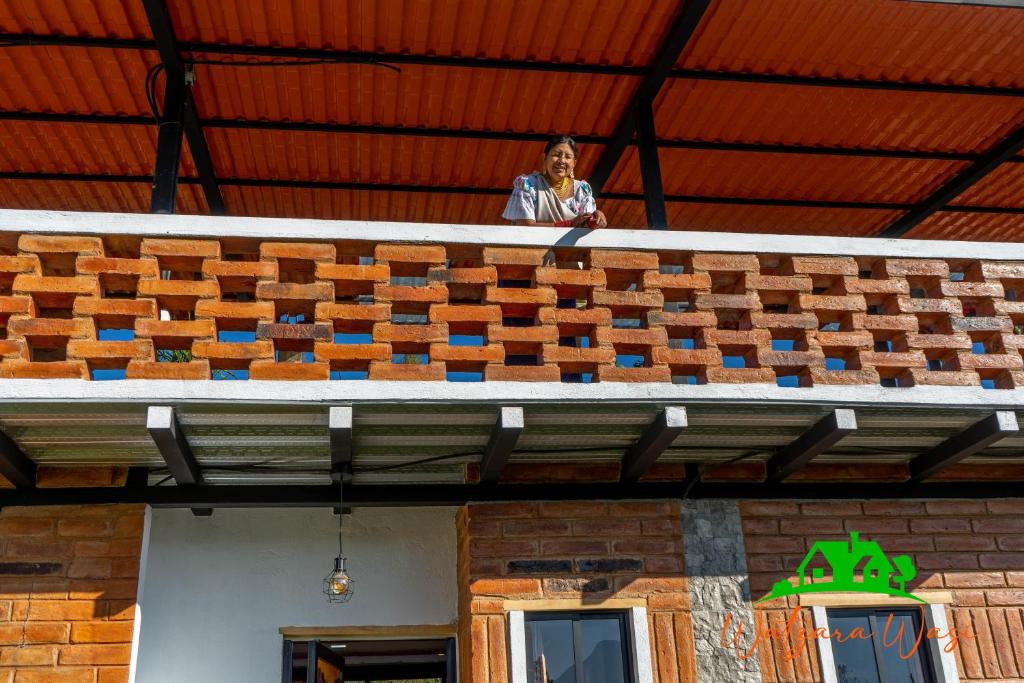 Balkón nebo terasa v ubytování Watzara Wasi Apart Hotel Vacacional en Cotacachi