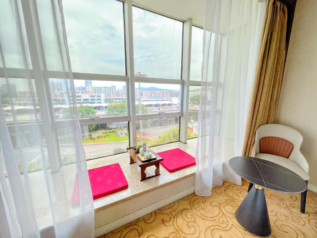 Posezení v ubytování Liuhua Hotel