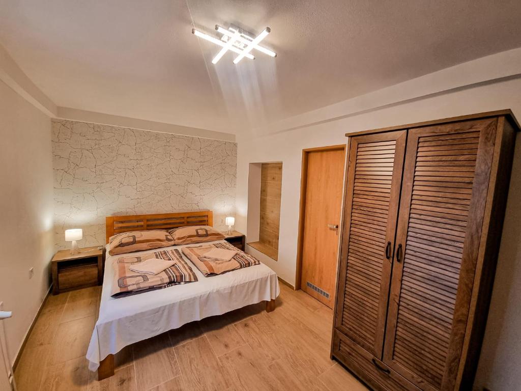 Postel nebo postele na pokoji v ubytování Ubytování u Parku