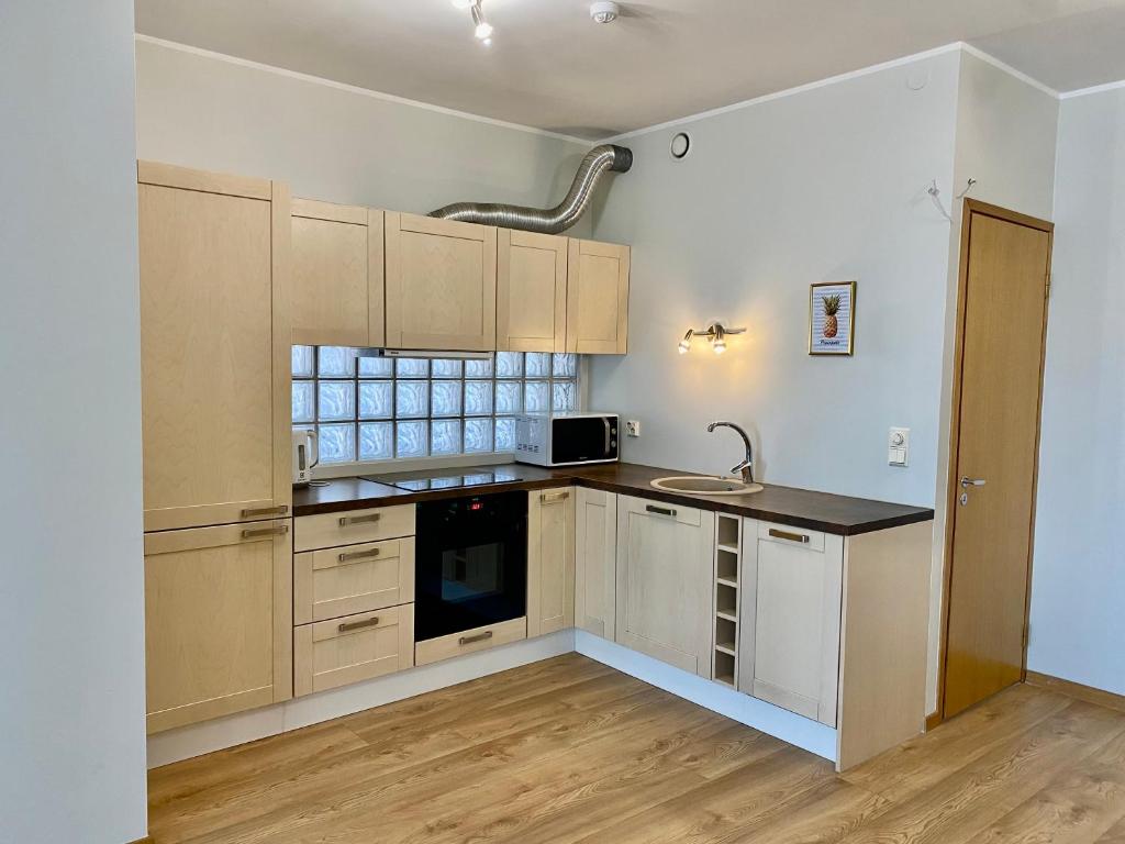 Kuchyň nebo kuchyňský kout v ubytování Cozy Foorum Apartment - Tallinn City Centre