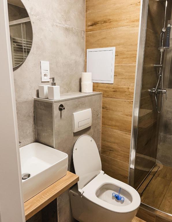 Koupelna v ubytování Apartment Dubnica nad Váhom