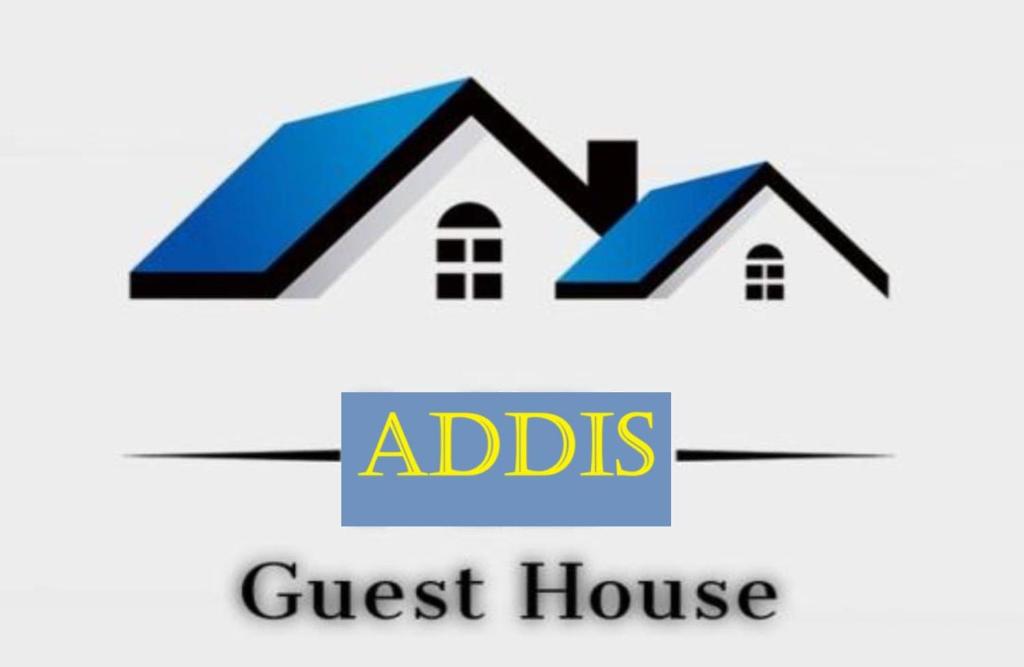 a logo of a guest house and a guest house at Addis Guest House Djibouti in Djibouti