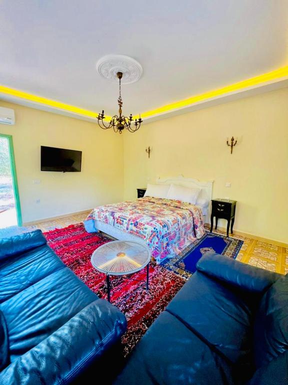 Posezení v ubytování Villa Baddi Marrakech