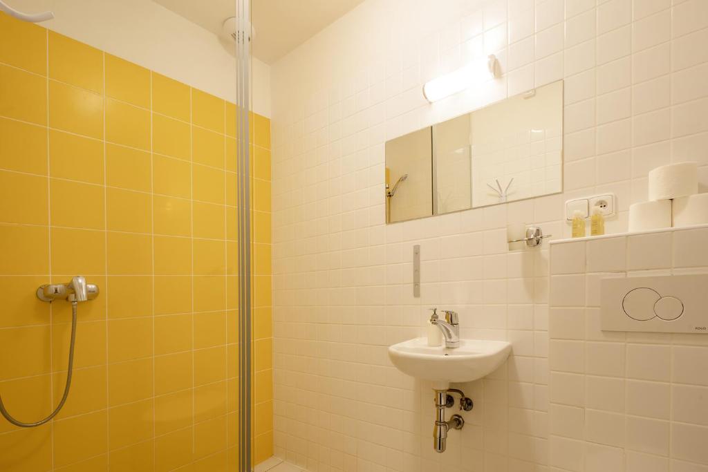 Koupelna v ubytování Wellness hotel Lihovar