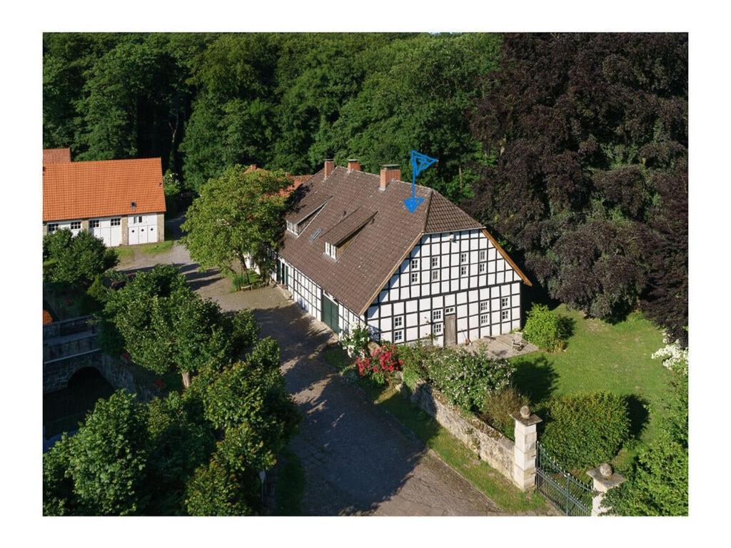 Letecký snímek ubytování at the Haus Marck moated castle