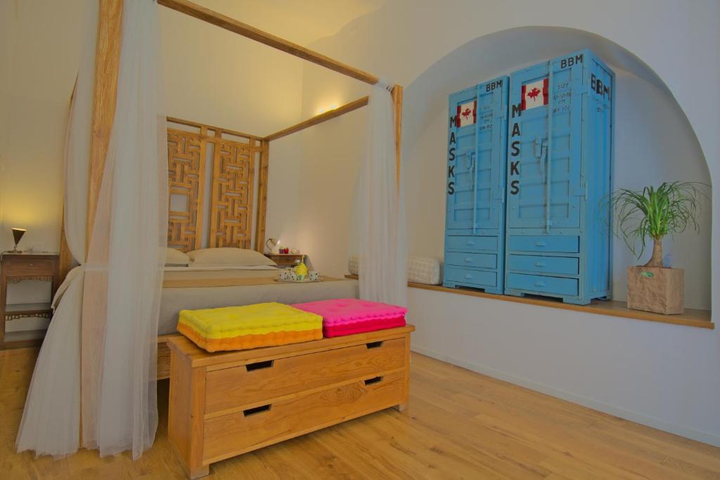 Posteľ alebo postele v izbe v ubytovaní CasaBlanca Apartment
