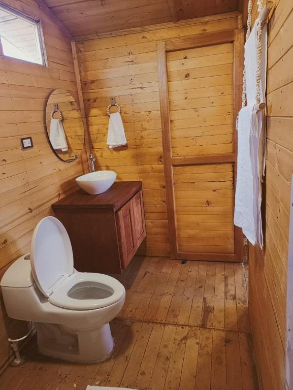 Koupelna v ubytování Glamping Entre Nopales, Villa de Leyva