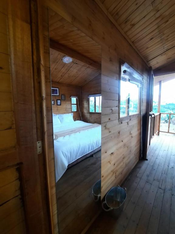 Postel nebo postele na pokoji v ubytování Glamping Entre Nopales, Villa de Leyva