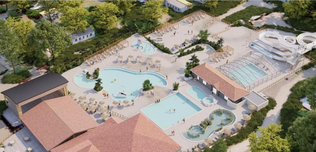 Zdjęcie z galerii obiektu Cocon du lac Mobilhome 3 chambres,6 pers,camping mayotte 5 étoiles Biscarrosse landes w mieście Biscarrosse