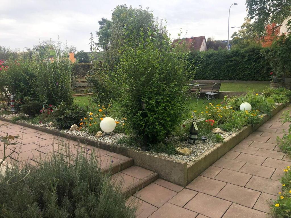 En have udenfor Ferienwohnung Linda1