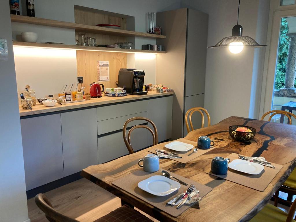 Kuchyň nebo kuchyňský kout v ubytování B&B Villa Cortese
