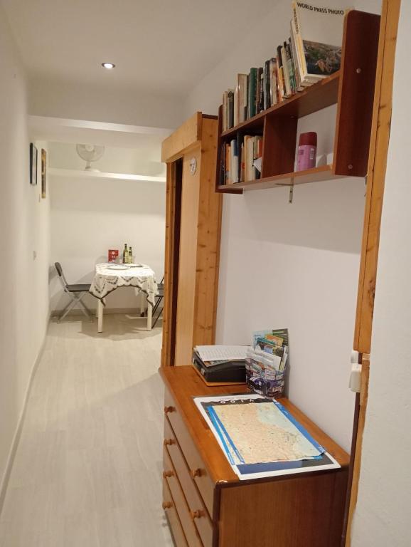 Knihovna v apartmánu