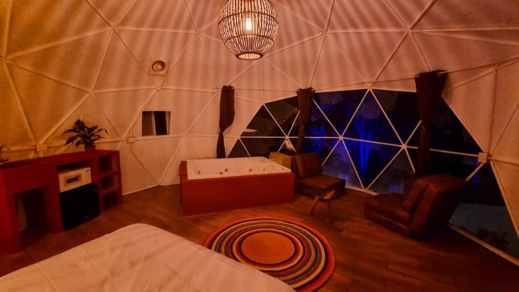 Postel nebo postele na pokoji v ubytování Glamping-Zingo