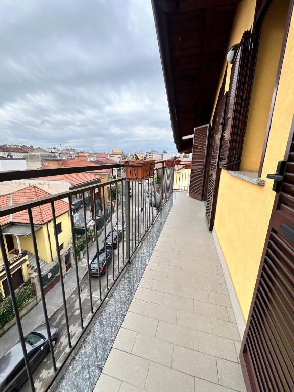 Balkón nebo terasa v ubytování Mansarda Polpetta