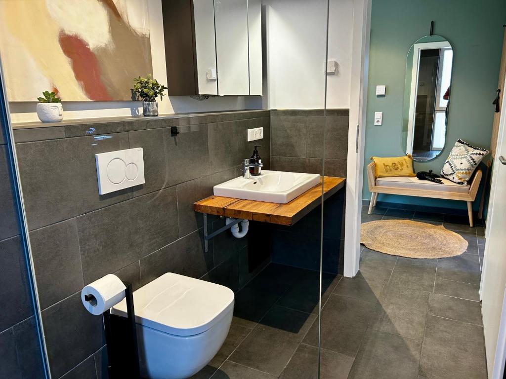 Koupelna v ubytování LITELIVING Cozy Suite