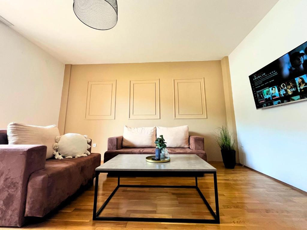 Μια τηλεόραση ή/και κέντρο ψυχαγωγίας στο Boho Apartments