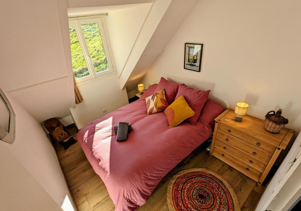 Postel nebo postele na pokoji v ubytování Le Monné - Gîte & Spa tout confort