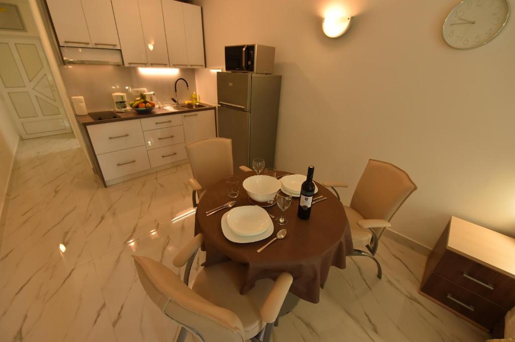 Kuchyň nebo kuchyňský kout v ubytování Beach Apartments Vlado