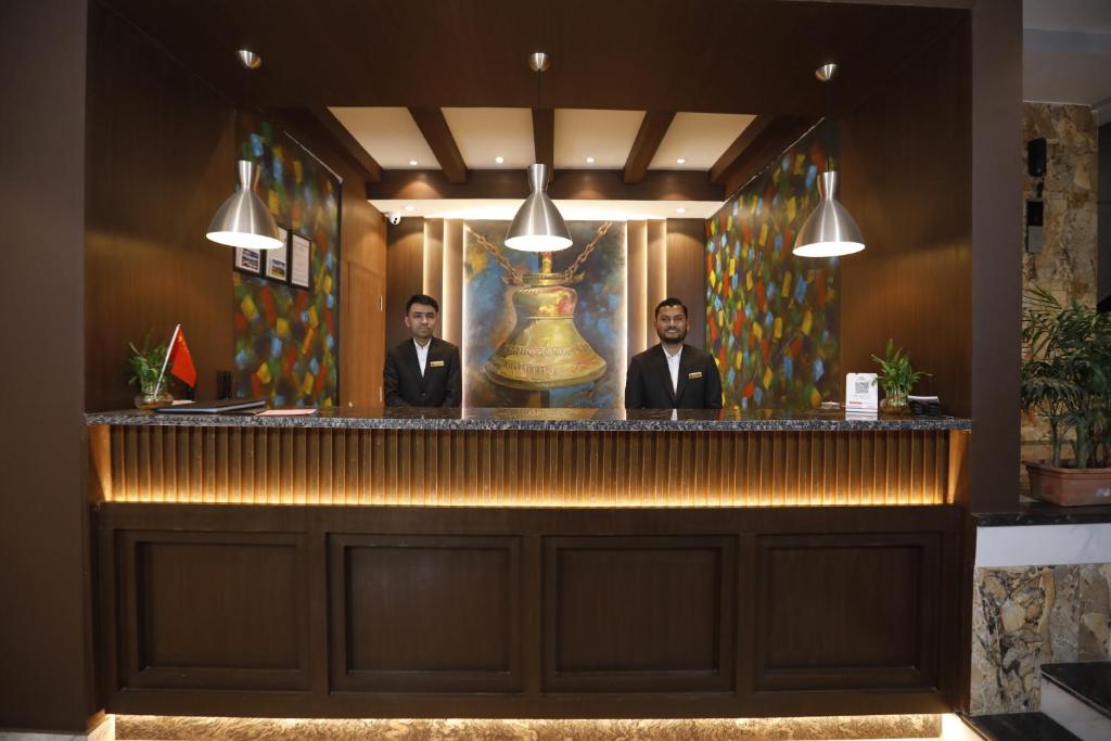 Vstupní hala nebo recepce v ubytování Lakhey Hotel