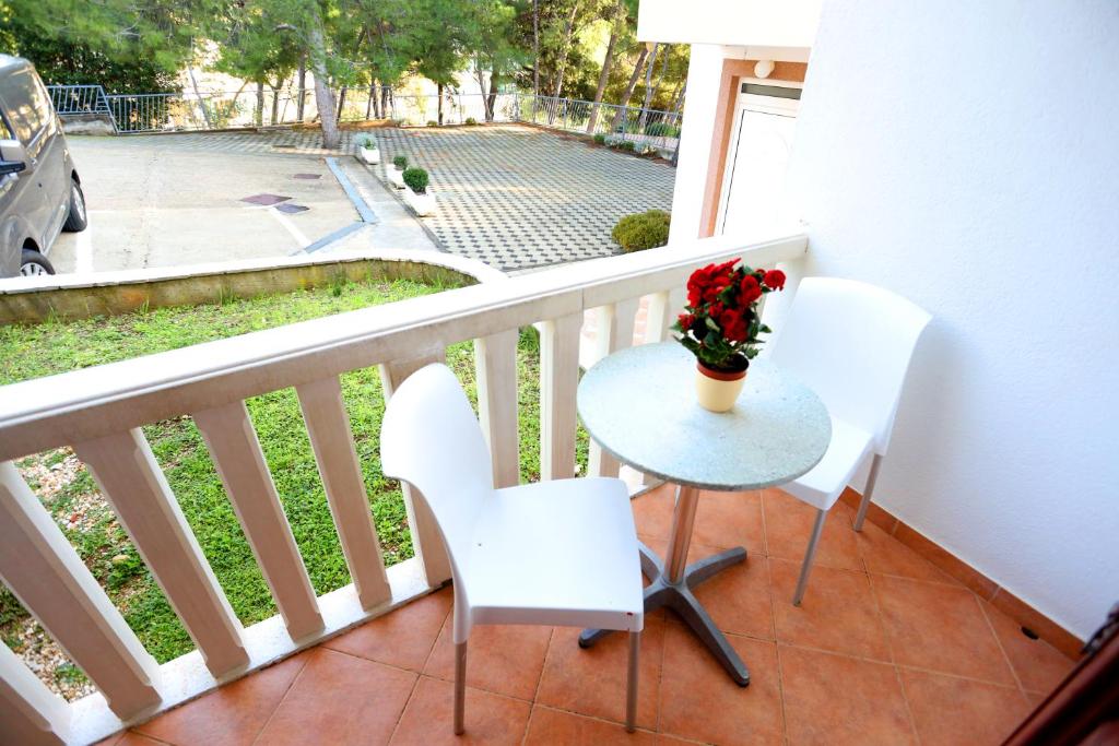 Balkón nebo terasa v ubytování Beach Apartments Vlado