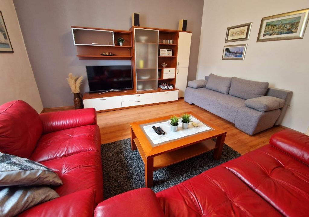 Posezení v ubytování Downtown Apartment Nora