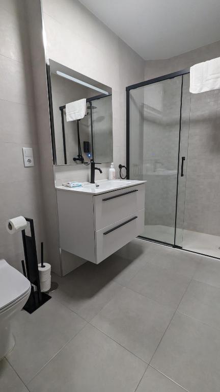 Koupelna v ubytování AMIZADE APARTAMENTO