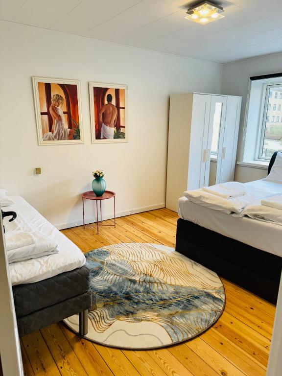 Krevet ili kreveti u jedinici u okviru objekta Cozy Apartment Aarhus C