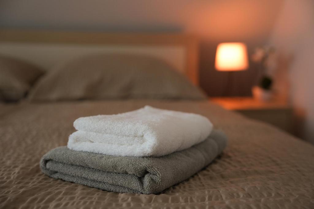 Postel nebo postele na pokoji v ubytování Apartma Pikabooth