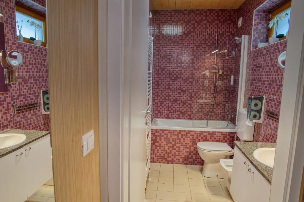 Koupelna v ubytování Apartma Pikabooth