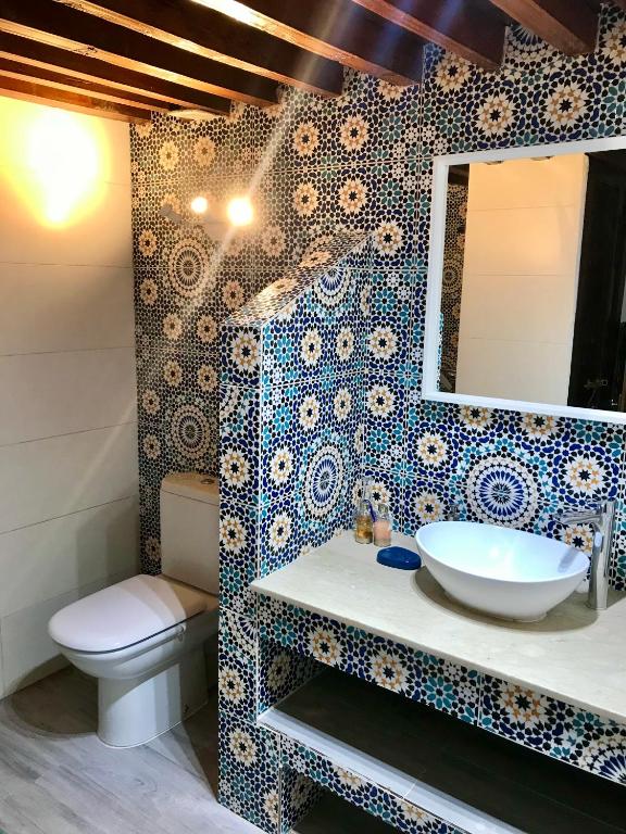 Koupelna v ubytování Riad Dar Souika
