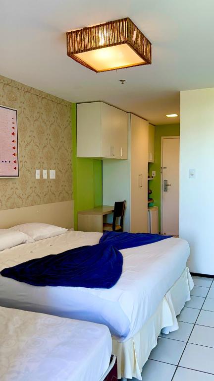 Postel nebo postele na pokoji v ubytování Gran Lençóis Flat Barreirinhas
