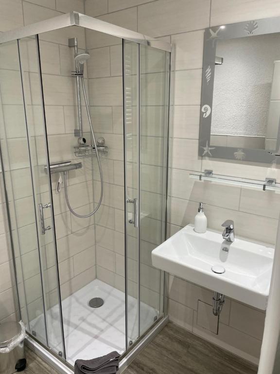 Koupelna v ubytování Ferienhaus Kunz