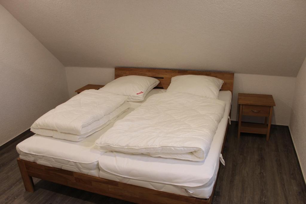 Postel nebo postele na pokoji v ubytování Ferienhaus Kunz