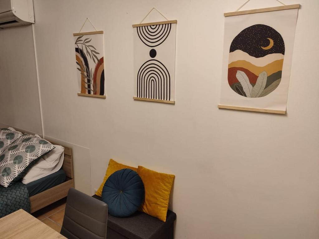 Χώρος καθιστικού στο Studio