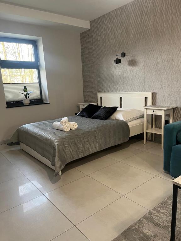 Posteľ alebo postele v izbe v ubytovaní Apartamenty na Blichu - Noclegi Energylandia Zator