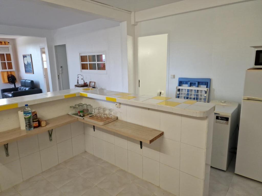Kuchyň nebo kuchyňský kout v ubytování Habitation Bellevue