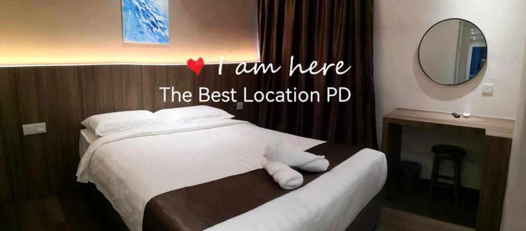 THE BEST LOCATION客房内的一张或多张床位