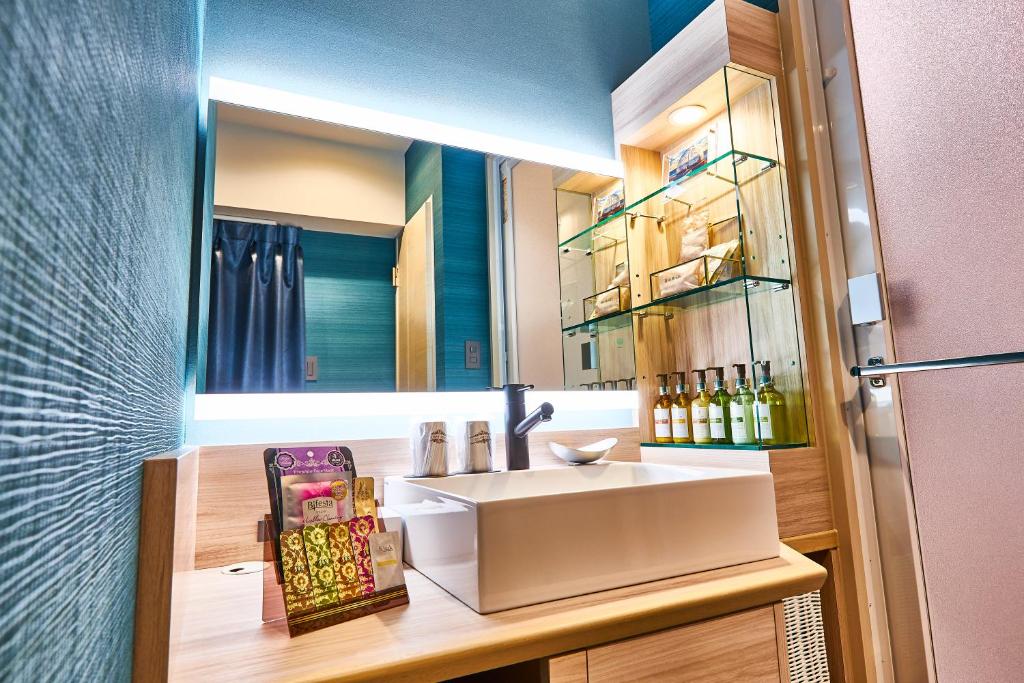 Koupelna v ubytování Hotel BaliAn Resort Shinjuku Glamping