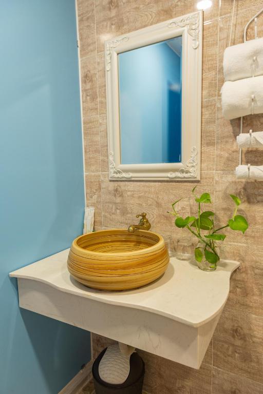 Phòng tắm tại Happy Star Hotel Nha Trang