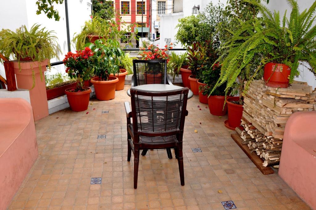Balkón nebo terasa v ubytování Boutique Hotel Casa Foch