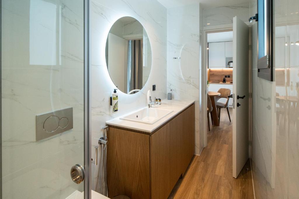 Koupelna v ubytování Volos Inn Hotel