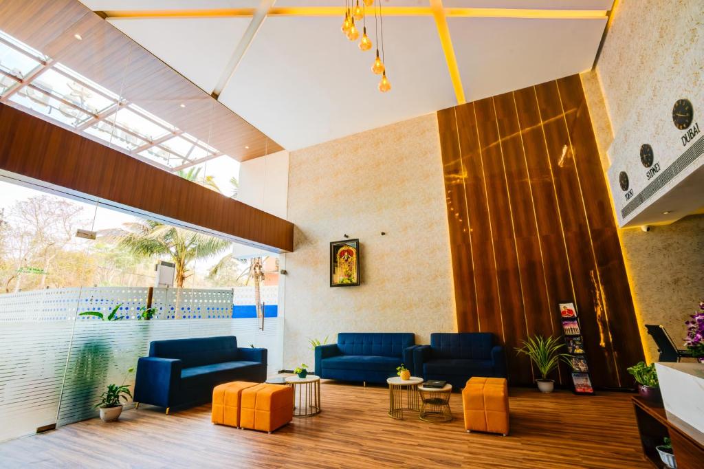 Posezení v ubytování KAMAT'S DAFFODIL RESORT GOA