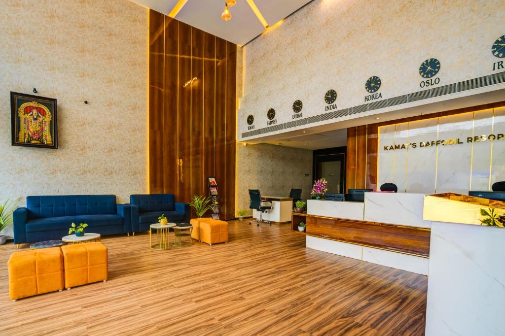 Posezení v ubytování KAMAT'S DAFFODIL RESORT GOA
