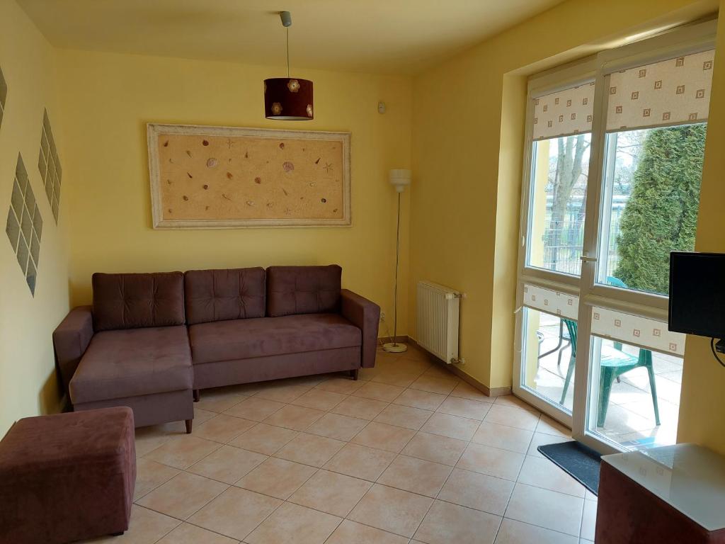Posedenie v ubytovaní Apartament z Ogródkiem
